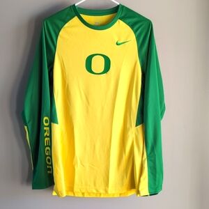 Oregon Ducks Mens Nike On Court Shooting DRI-FIT Long Sleeve Shirt - Small